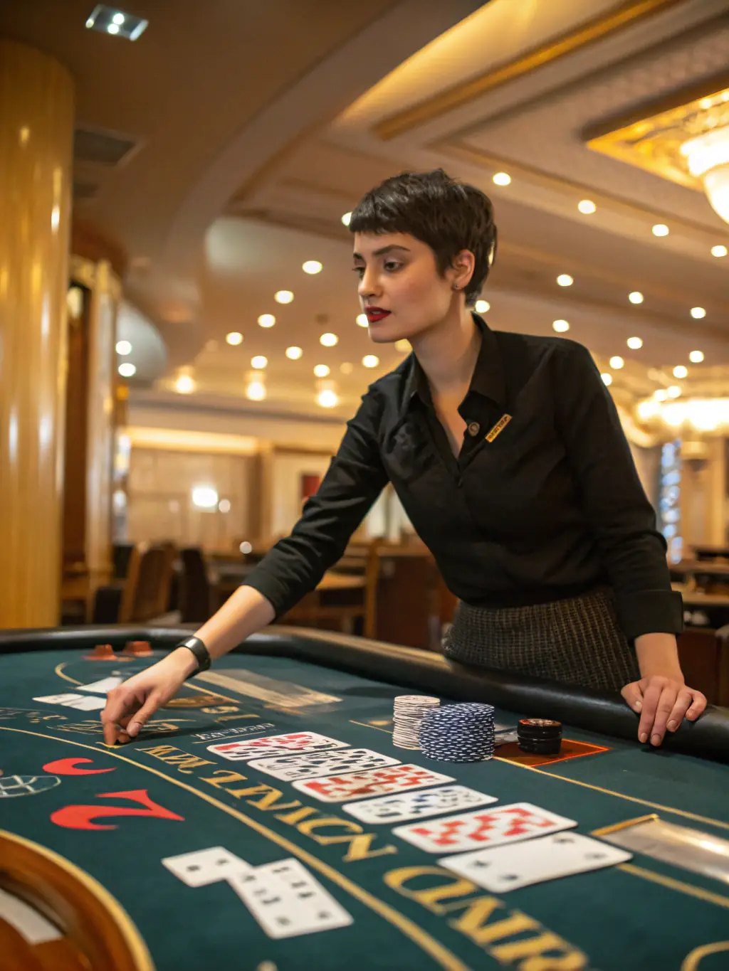 A photo of a volunteer explaining poker rules to a group of new members, highlighting the educational and inclusive nature of the club.